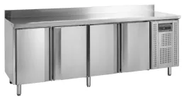 Congélateur de comptoir GN1/1 - 4 portes inox 533 L -20 à -10 °C - Tefcold - CF7410 Congélateur de comptoir GN1/1 - 4 portes inox 533 L -20 à -10 °C - Tefcold - CF7410