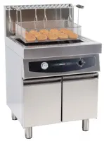 Friteuse cuve ronde à beignets gaz avec soubassement 35 litres - Casselin - CFBG35S