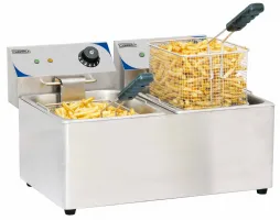 Friteuse A poser petite capacité électrique 2 x 8 litres - Casselin - CFE82 Friteuse A poser petite capacité électrique 2 x 8 litres - Casselin - CFE82