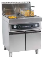 Friteuse professionnelle sur coffre gaz avec soubassement 2 x 17 litres - casselin - cfg172s - Casselin - CFG172S