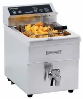 Friteuse A poser petite capacité à induction avec vanne de vidange 8 litres Monophasé - Casselin - CFIV8