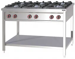 Cuisinière professionnelle Fourneau à gaz - 6 feux - Casselin - CFOG6 Cuisinière professionnelle Fourneau à gaz - 6 feux - Casselin - CFOG6