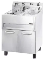 Friteuse professionnelle sur coffre électrique sur pieds 2 x 13 litres - casselin - cfp132 - Casselin - CFP132