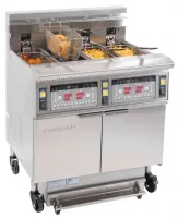 Friteuse professionnelle sur Coffre électrique avec filtration 4 x 12 litres 17+17kW - Casselin - CFPF124 Friteuse professionnelle sur Coffre électrique avec filtration 4 x 12 litres 17+17kW - Casselin - CFPF124