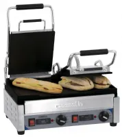 Paninis Grill double Premium Lisse - Lisse avec minuteur - Casselin - CGP2LLPT