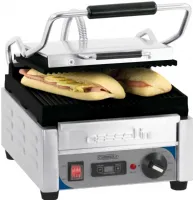 Paninis grill petit premium rainurée - rainurée avec minuteur - casselin - cgprrppt - Casselin - CGPRRPPT