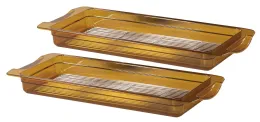 Lot de 2 bacs gastronormes GN 2/4 haute température - Casselin - CL2BGHT24 Lot de 2 bacs gastronormes GN 2/4 haute température - Casselin - CL2BGHT24