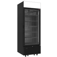 Vitrine réfrigérée négative 646 litres avec 6 niveaux et caisson lumineux - Noire - Diamond Promo - CLN73-SB Vitrine réfrigérée négative 646 litres avec 6 niveaux et caisson lumineux - Noire - Diamond Promo - CLN73-SB