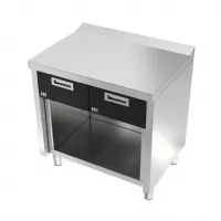 Élément neutre ligne de cuisson 600 mm avec 2 tiroirs et armoire en acier inox - hr fainca - cn6008e - Hr fainca - CN6008E Élément neutre ligne de cuisson 600 mm avec 2 tiroirs et armoire en acier inox - hr fainca - cn6008e - Hr fainca - CN6008E