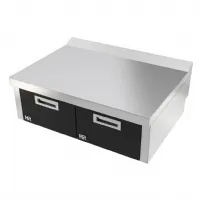 Élément neutre ligne de cuisson 600 mm avec 2 tiroirs en acier inoxydable 800x600x325 mm - hr fainca - cn6008s - Hr fainca - CN6008S Élément neutre ligne de cuisson 600 mm avec 2 tiroirs en acier inoxydable 800x600x325 mm - hr fainca - cn6008s - Hr fainca - CN6008S