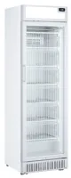 Congélateur vertical professionnel blanc avec bandeau lumineux 1 porte vitrée chauffante 320 L - Coolhead - CNG 390C
