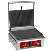 Contact-grill professionnel à poser simple, émaillées 360x240 mm - Diamond Promo - CONTACTSM1/SN