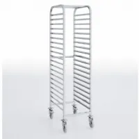 Chariot Porte assiette 20 niveaux pour plateaux 600x400 mm avec roues freinées - Eratos - CPAD-64 Chariot Porte assiette 20 niveaux pour plateaux 600x400 mm avec roues freinées - Eratos - CPAD-64
