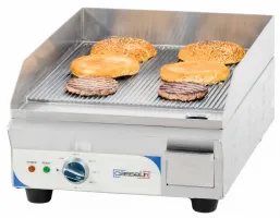 Plaque à Snacker électrique compacte premium rainurée Monophasé 2200 W - Casselin - CPASPMRP