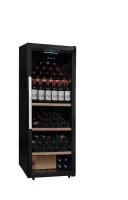 Cave à vins polyvalente noire 1 porte vitrée - 204 bouteilles