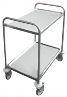 Chariot Porte assiette Service chariot acier inoxydable 2 niveaux - Redfox - CR 102 Chariot Porte assiette Service chariot acier inoxydable 2 niveaux - Redfox - CR 102