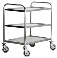 Chariot porte assiette service chariot acier inoxydable 3 niveaux - redfox - cr 103 - Redfox - CR 103 Chariot porte assiette service chariot acier inoxydable 3 niveaux - redfox - cr 103 - Redfox - CR 103