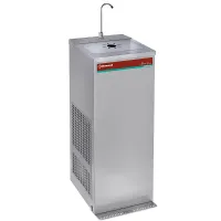 Fontaine réfrigérée à pédale, inox, débit 35 litres/heure, monophasé, 400x385x1245 mm - Diamond Promo - CR-18S/35-P Fontaine réfrigérée à pédale, inox, débit 35 litres/heure, monophasé, 400x385x1245 mm - Diamond Promo - CR-18S/35-P