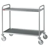 Chariot de service professionnel 2 niveaux 1000x500x960 mm - Diamond Promo - CR2/100B