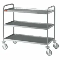 Chariot de service professionnel 3 niveaux 1000x500x960 mm - Diamond Promo - CR3/100B Chariot de service professionnel 3 niveaux 1000x500x960 mm - Diamond Promo - CR3/100B