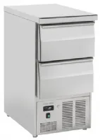 Saladette réfrigérée 2 tiroirs couvercle inox +0/+8°C - Coolhead - CRD 45A Saladette réfrigérée 2 tiroirs couvercle inox +0/+8°C - Coolhead - CRD 45A