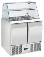 Saladette réfrigérée 2 portes pleines +0/+8°C - Coolhead - CRQ 90A Saladette réfrigérée 2 portes pleines +0/+8°C - Coolhead - CRQ 90A