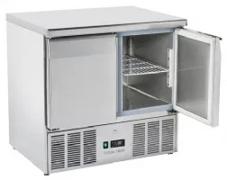 Saladette réfrigérée 2 portes pleines couvercle inox +0/+8°C - Coolhead - CRX 90A Saladette réfrigérée 2 portes pleines couvercle inox +0/+8°C - Coolhead - CRX 90A