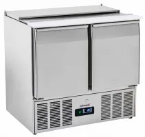 Saladette réfrigérée de préparation 2 portes 900 avec 220 L de capacité bacs - Casselin - CSAP2P900