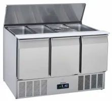 Saladette réfrigérée de préparation 3 portes 350 L - Casselin - CSAP3P Saladette réfrigérée de préparation 3 portes 350 L - Casselin - CSAP3P