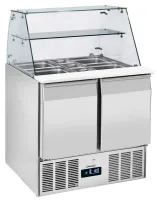 Saladette réfrigérée vitrine 2 portes GN 1/1 capacité 220 L - Casselin - CSAV2P Saladette réfrigérée vitrine 2 portes GN 1/1 capacité 220 L - Casselin - CSAV2P