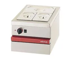 Bain-marie électrique professionnel à poser GN 1/1 1 kW - Ambassade de bourgogne - CSE 410 M Bain-marie électrique professionnel à poser GN 1/1 1 kW - Ambassade de bourgogne - CSE 410 M