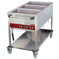 Chariot thermique professionnel 3 GN 1/1 - Diamond Promo - CT331/D-N