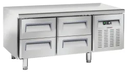 Soubassement réfrigéré Table 4 tiroirs GN 1/1 68 L positif - Casselin - CTAR4T Soubassement réfrigéré Table 4 tiroirs GN 1/1 68 L positif - Casselin - CTAR4T