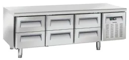 Soubassement réfrigéré table 6 tiroirs gn 1/1 102 l positif - casselin - ctar6t - Casselin - CTAR6T Soubassement réfrigéré table 6 tiroirs gn 1/1 102 l positif - casselin - ctar6t - Casselin - CTAR6T