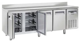 Table négative réfrigérée avec dosseret 4 portes 345 l - casselin - ctarnd4p - Casselin - CTARND4P Table négative réfrigérée avec dosseret 4 portes 345 l - casselin - ctarnd4p - Casselin - CTARND4P