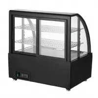 Photo 3 - Vitrine comptoir présentation positive 100 l 705 mm noire - polar - cu636 - Polar - CU636