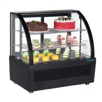 Photo 4 - Vitrine comptoir présentation positive 100 l 705 mm noire - polar - cu636 - Polar - CU636