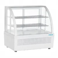 Photo 2 - Vitrine comptoir présentation positive 100 l 705 mm blanche - polar - cu637 - Polar - CU637