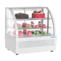 Photo 4 - Vitrine comptoir présentation positive 100 l 705 mm blanche - polar - cu637 - Polar - CU637