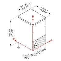 Photo 5 - Machine à glaçons professionnelle cubo ice 29 kg avec réserve 9 kg - diamond - cub30/9w - Diamond - CUB30/9W