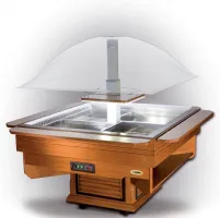 Buffet réfrigéré professionnel carré 8 bacs gn 1/1 - 1550x1550x1700 mm - furnotel - cupola - Furnotel - CUPOLA Buffet réfrigéré professionnel carré 8 bacs gn 1/1 - 1550x1550x1700 mm - furnotel - cupola - Furnotel - CUPOLA
