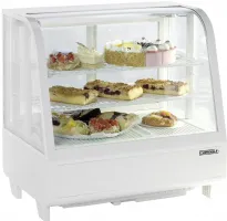 Vitrine comptoir présentation réfrigéré à poser 100L Blanche - Casselin - CVR100LB Vitrine comptoir présentation réfrigéré à poser 100L Blanche - Casselin - CVR100LB