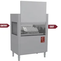 Lave-vaisselle professionnel à traction entrée gauche 120 paniers/h - diamond - d117e/7 - Diamond - D117E/7