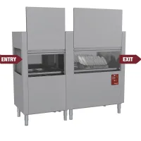 Lave-vaisselle professionnel à traction entrée gauche 200 paniers/h 1968x770x1615 mm - diamond - d160e/7 - Diamond - D160E/7