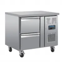 Table desserte réfrigérée positive 2 tiroirs GN 1/1 124 L - Polar - DA546