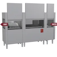 Lave-vaisselle professionnel à traction /h 2519x770x1615 mm - diamond - datic37e/7-dx- - Diamond - DATIC37E/7-DX-