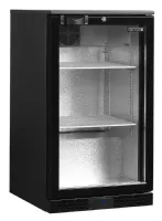 Arrière bar 1 porte vitrée positif noir 92 L +2 à +10 °C - Tefcold - DB106H