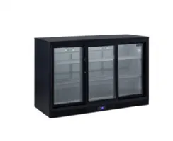 Arrière de bar avec 3 porte battantes vitrée - 288 L - Tefcold - DB302S Arrière de bar avec 3 porte battantes vitrée - 288 L - Tefcold - DB302S