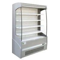 Vitrine libre service murale positive grise 1955 mm - Afi-Collin-Lucy - DEL200 Vitrine libre service murale positive grise 1955 mm - Afi-Collin-Lucy - DEL200