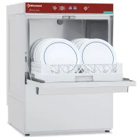 Photo 2 - Pack lave-vaisselle professionnel panier 500x500 mm avec adoucisseur et pompe de vidange + soubassement - dfe8/6-ac_bd/f-s - diamond promo - Diamond promo - DFE8/6-AC_BD/F-S